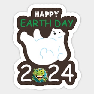 happy earth day 2024 gift april 22 Cute Teacher  Lover Rainbow Sticker